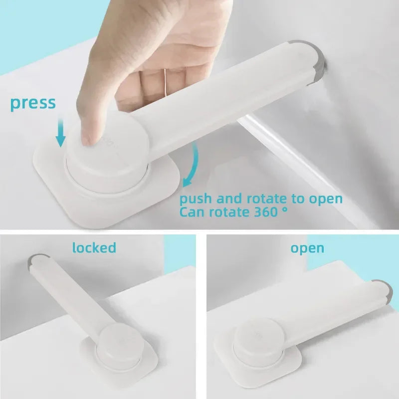 Childproof Toilet Lock with Arm โ Quick Stick-On Installation, Maximum Safety