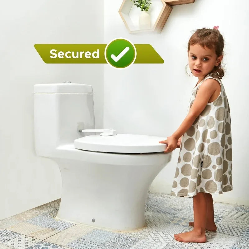 Childproof Toilet Lock with Arm โ Quick Stick-On Installation, Maximum Safety