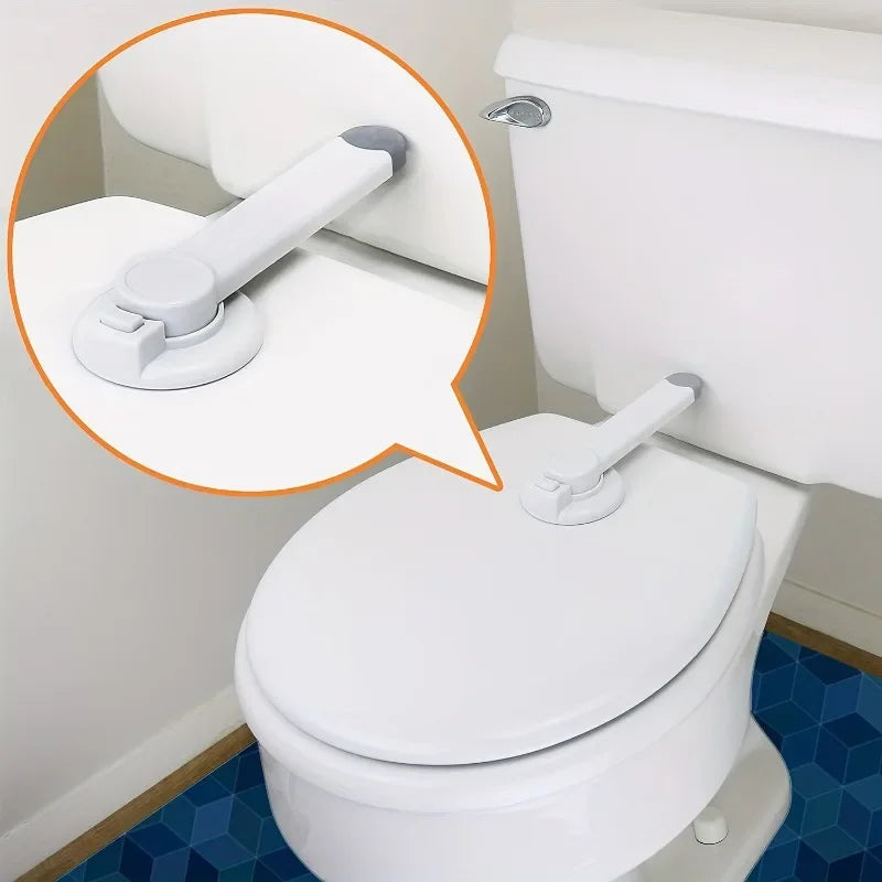 Childproof Toilet Lock with Arm โ Quick Stick-On Installation, Maximum Safety