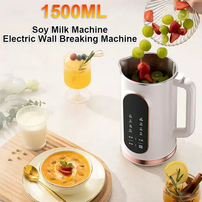 Multifunctional Soy Milk & Nut Milk Machine – High-Speed Electric Juicer & Mixer
