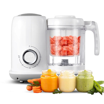 4-in-1 Baby Food Maker & Steamer – Multifunctional Puree Blender for Homemade Baby Meals