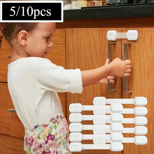 Baby Safety Lock Drawer Child Safety Cabinet Locks Adhesive Cabinet For Drawer Door Latches Baby Safe Straps Child Door Security