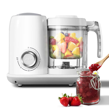4-in-1 Baby Food Maker & Steamer – Multifunctional Puree Blender for Homemade Baby Meals