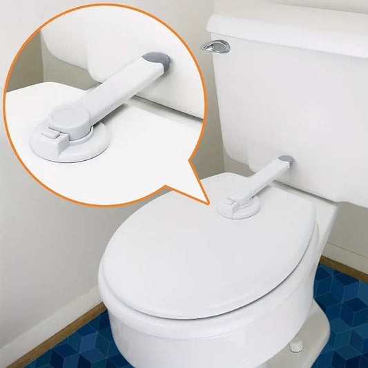 Childproof Toilet Lock with Arm – Quick Stick-On Installation, Maximum Safety